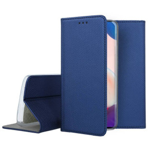 Кожен калъф тефтер и стойка Magnetic FLEXI Book Style за Samsung Galaxy A72 4G A725F / Samsung Galaxy A72 5G A726B син